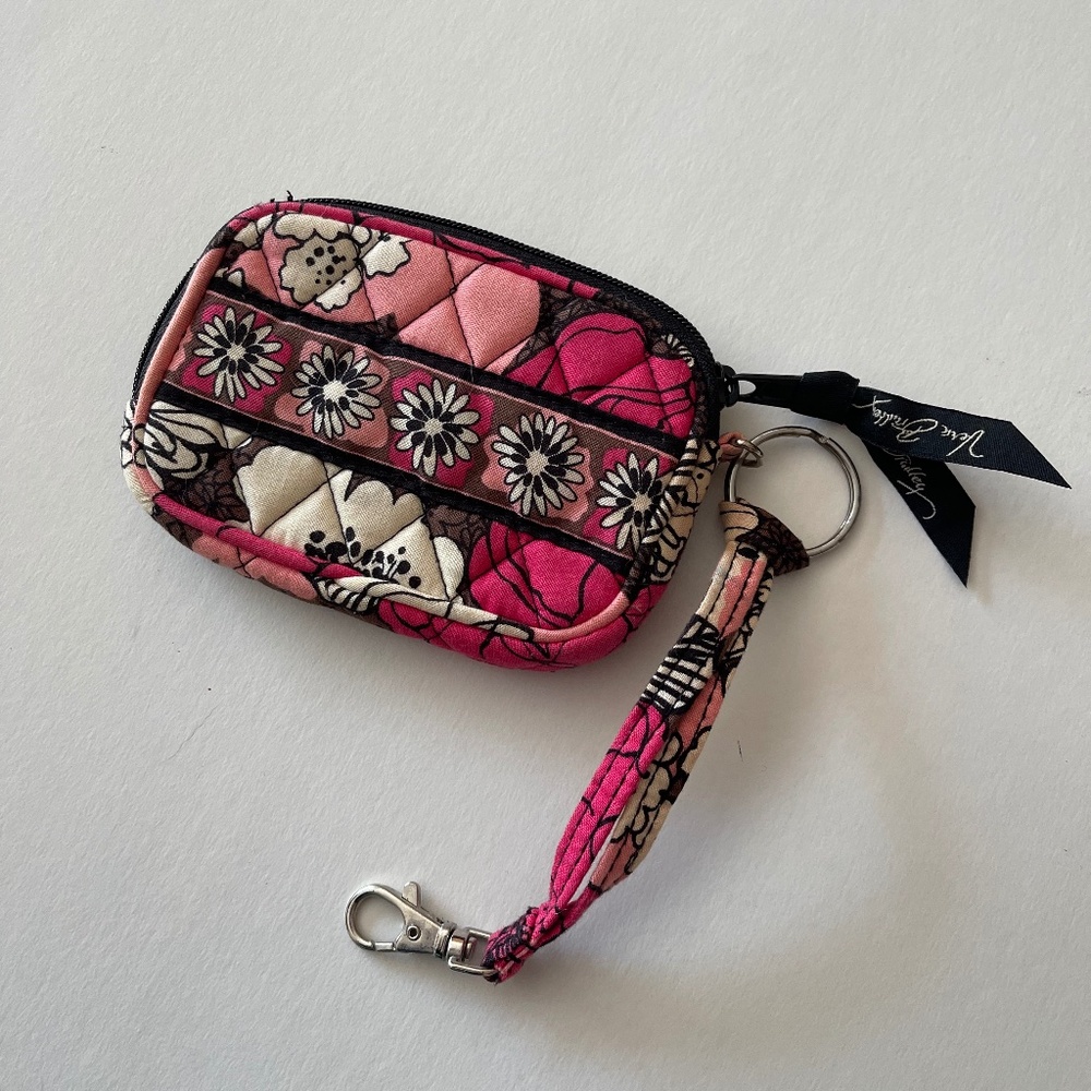 VERA BRADLEY Mocha Rouge Wristlet